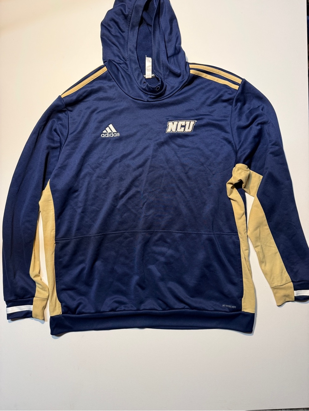 adidas Navy & Gold NCU Hooded Athletic Pullover